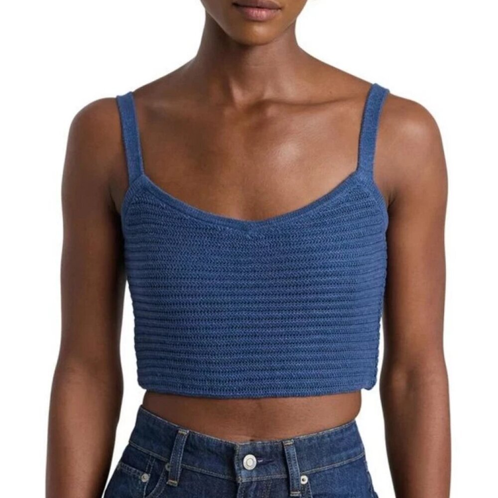 NWT Lauren Ralph Lauren Women's Cropped Sweater Tank Top Medium M